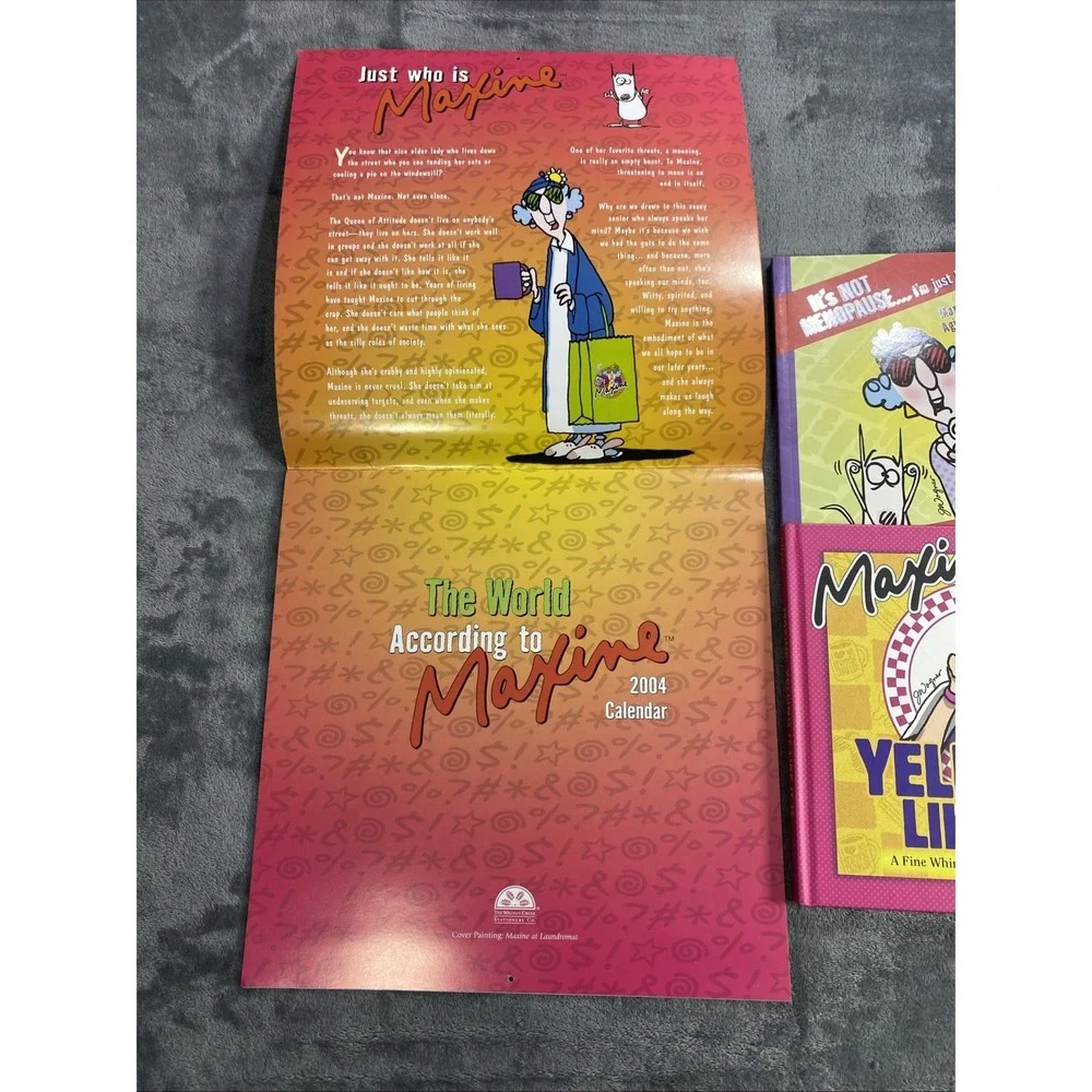VTG Hallmark Gift Books Maxine 2004 Calendar Not Menopause Lot of 3 Humor HB/TPB